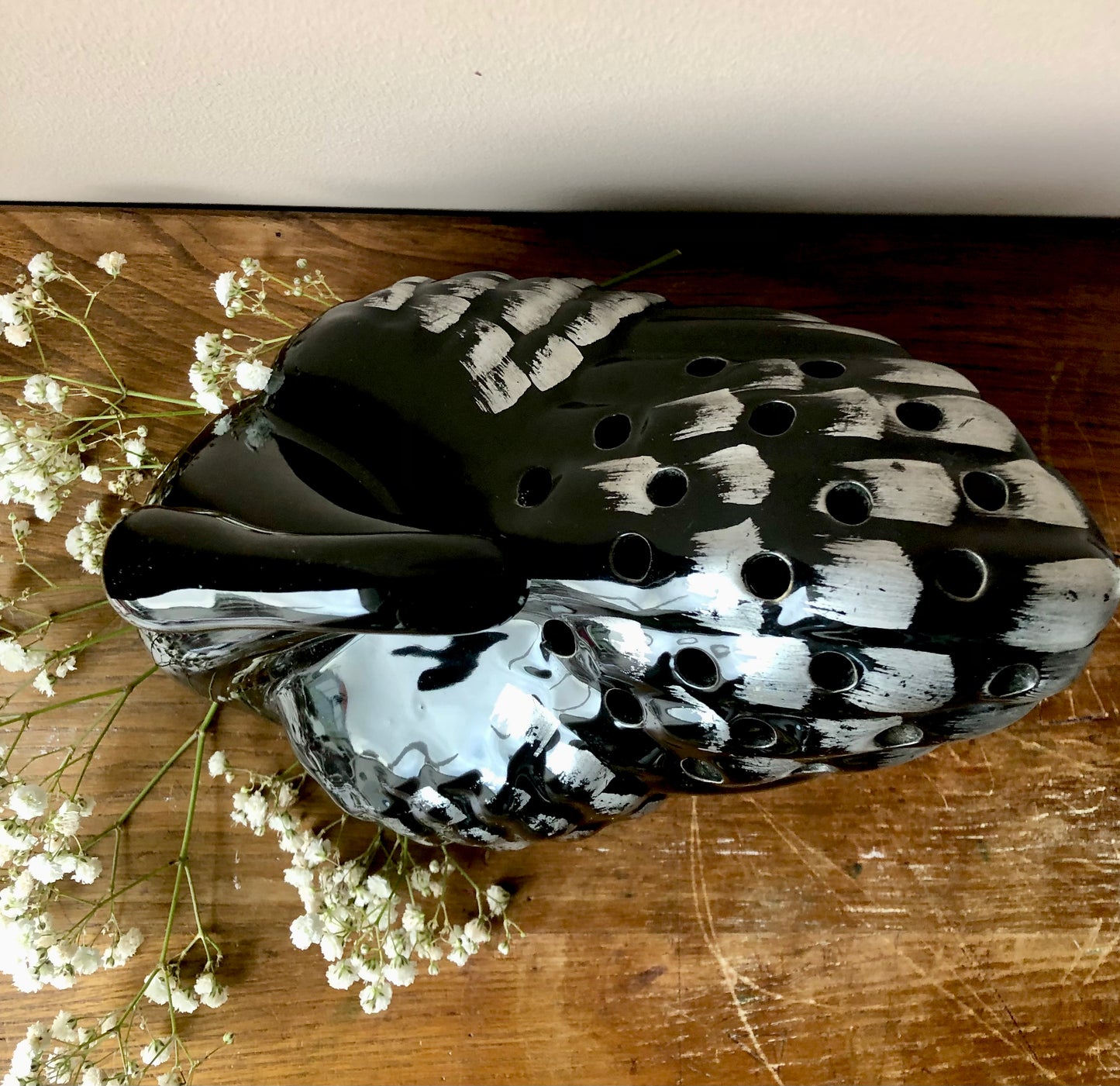 Black Swan Ceramic Vase