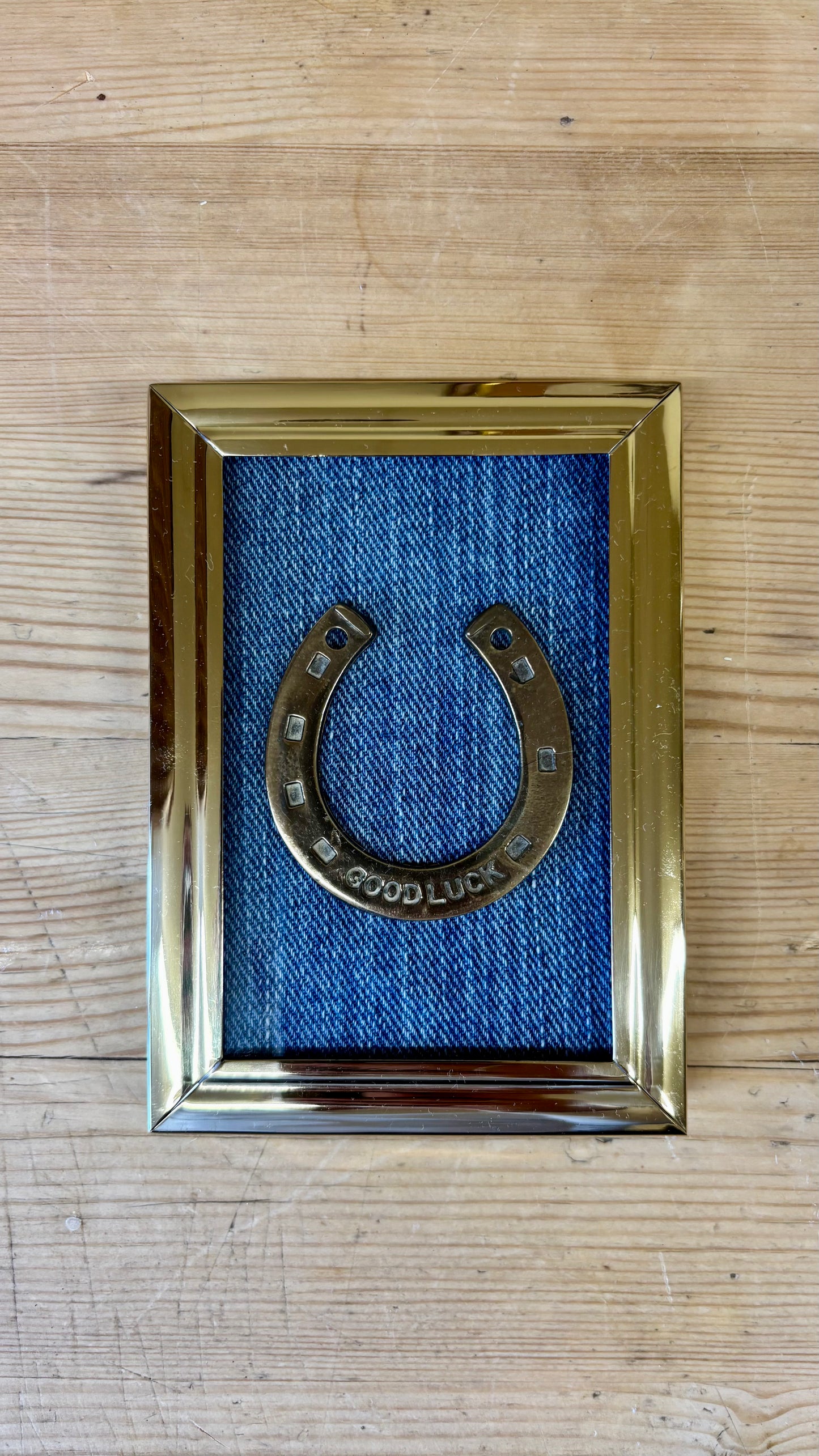 Framed Vintage Lucky Horseshoe