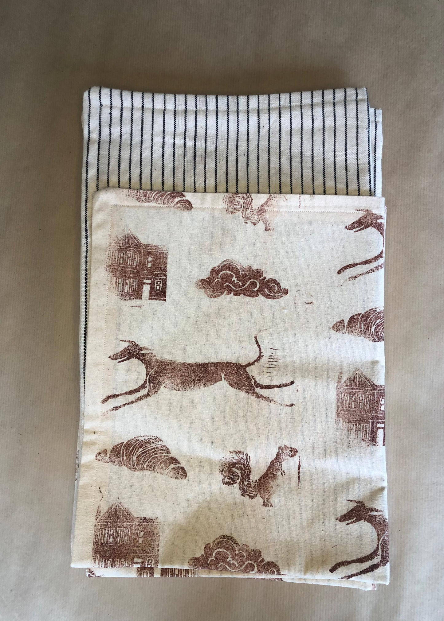 Squirrel Patrol Tea Towel