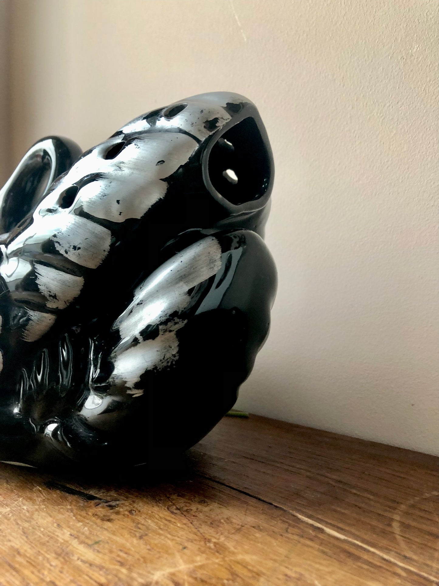 Black Swan Ceramic Vase