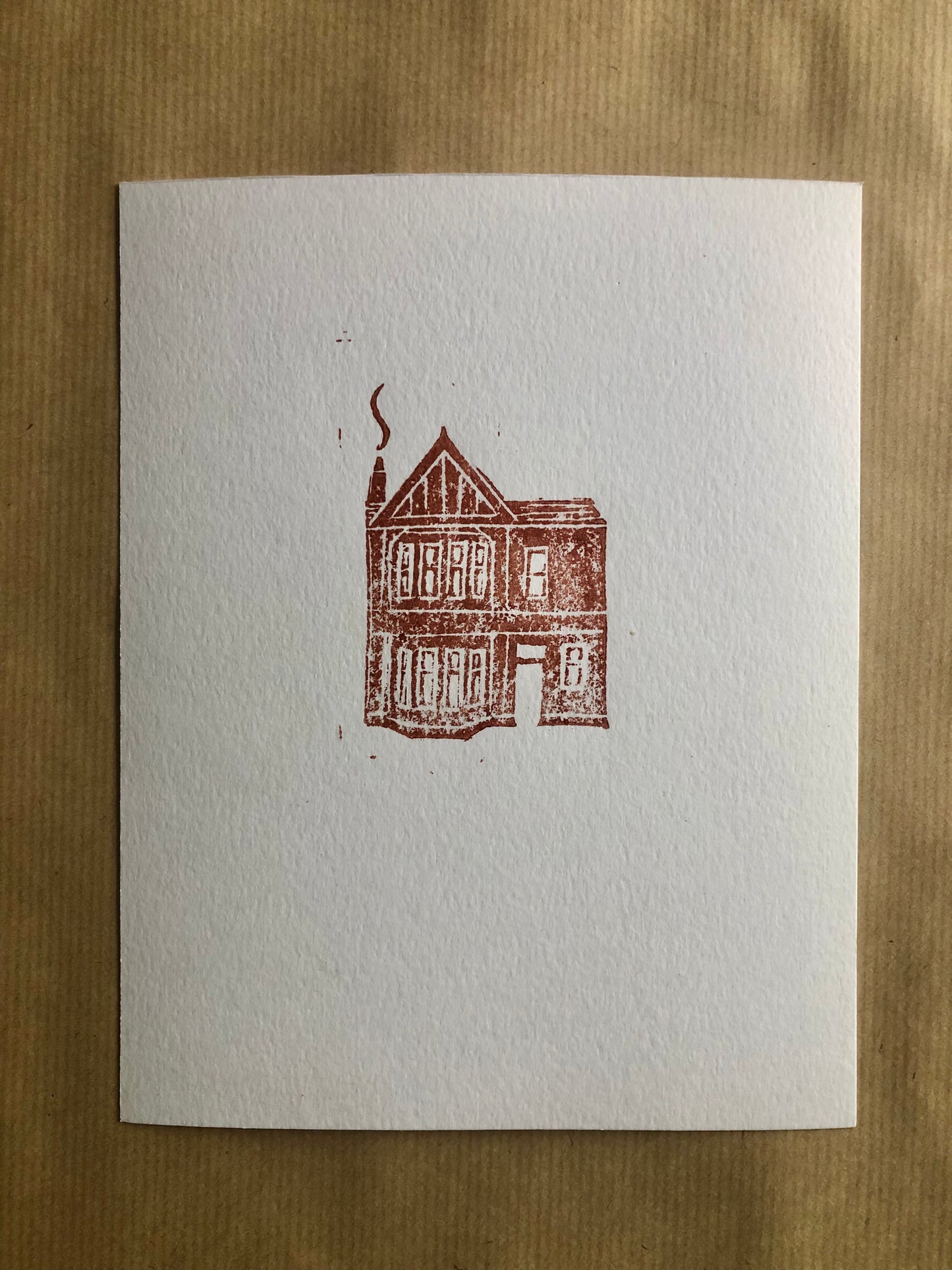 "Parkside" lino print