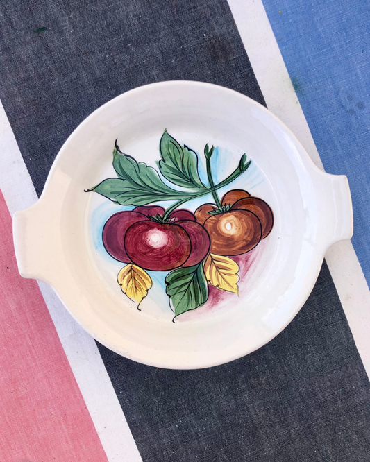 Italian Mid-Century heritage tomato serving dish