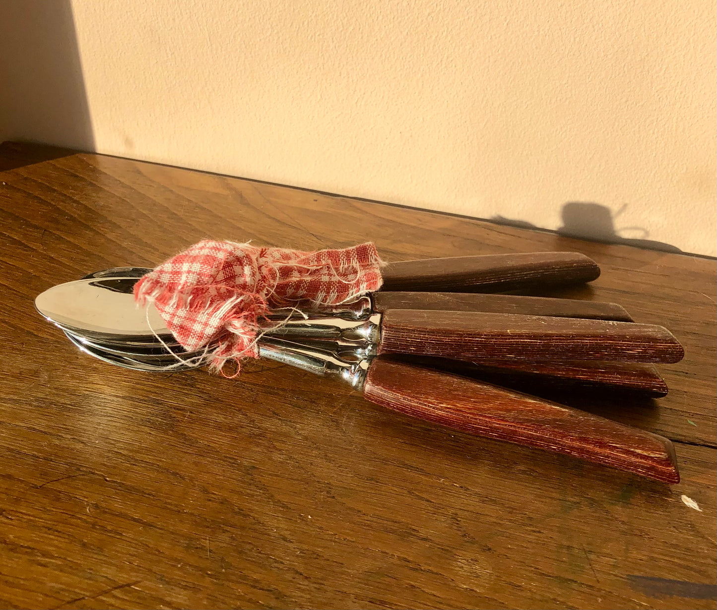 Glosswood Mid-Century Vintage Spoon Set - Set of 6