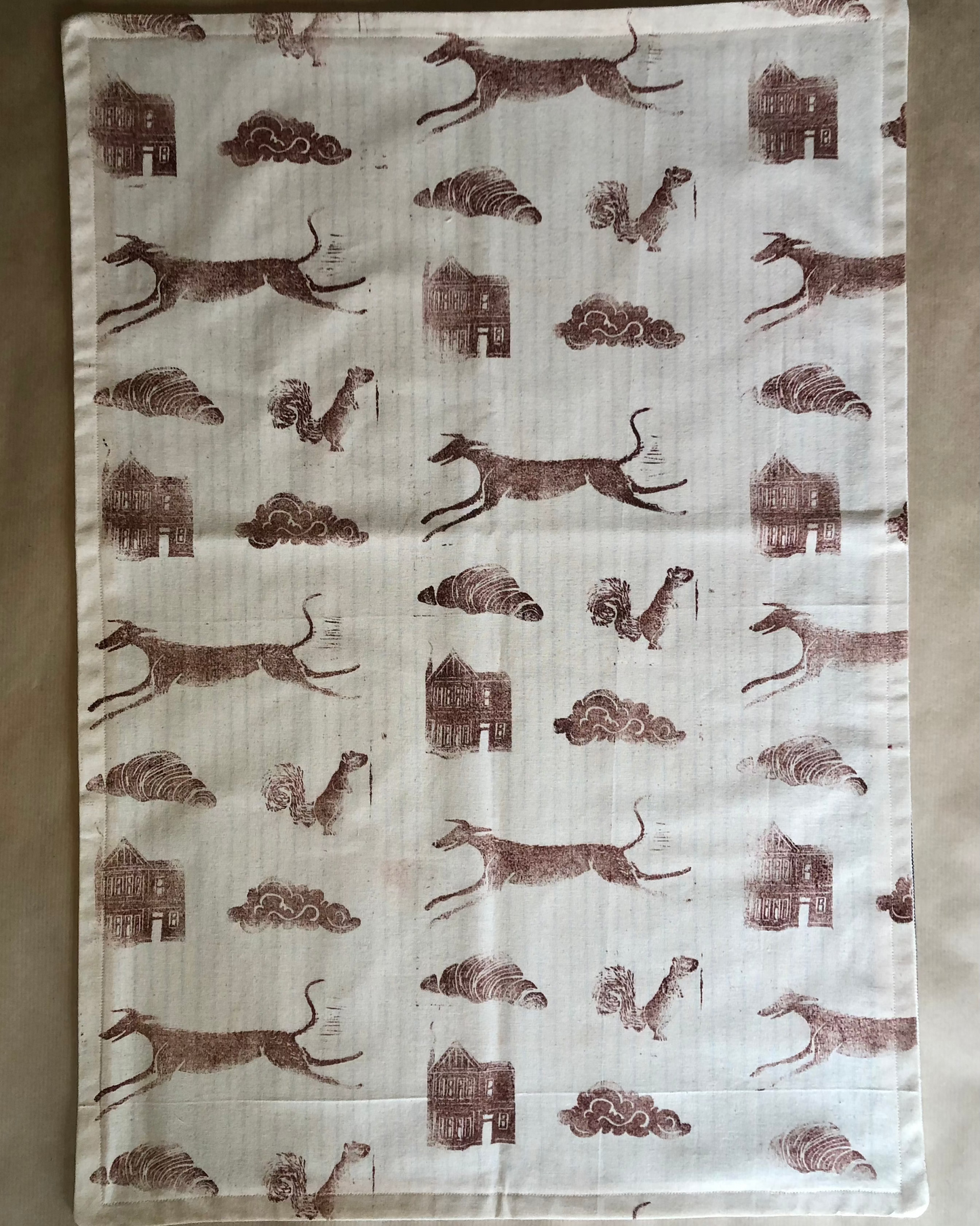 Squirrel Patrol Tea Towel