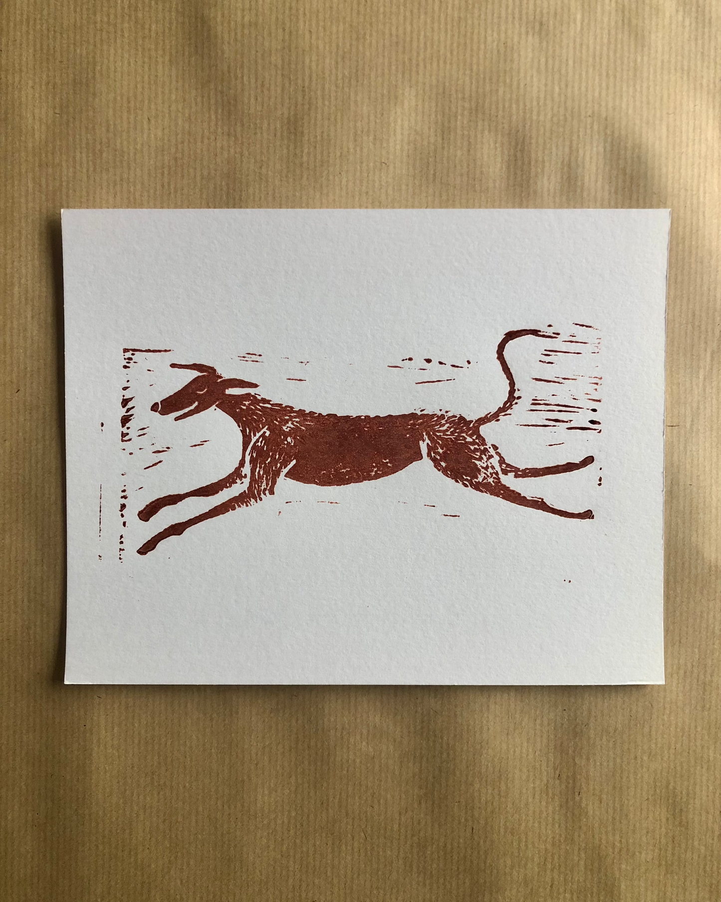 "Jasper" lino print