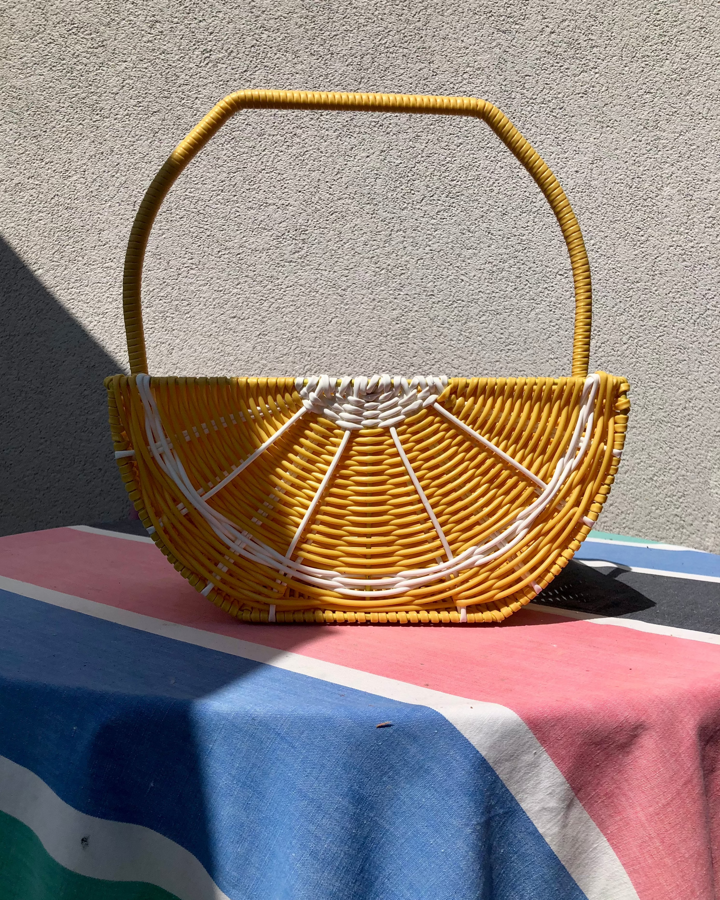Vintage French picnic basket
