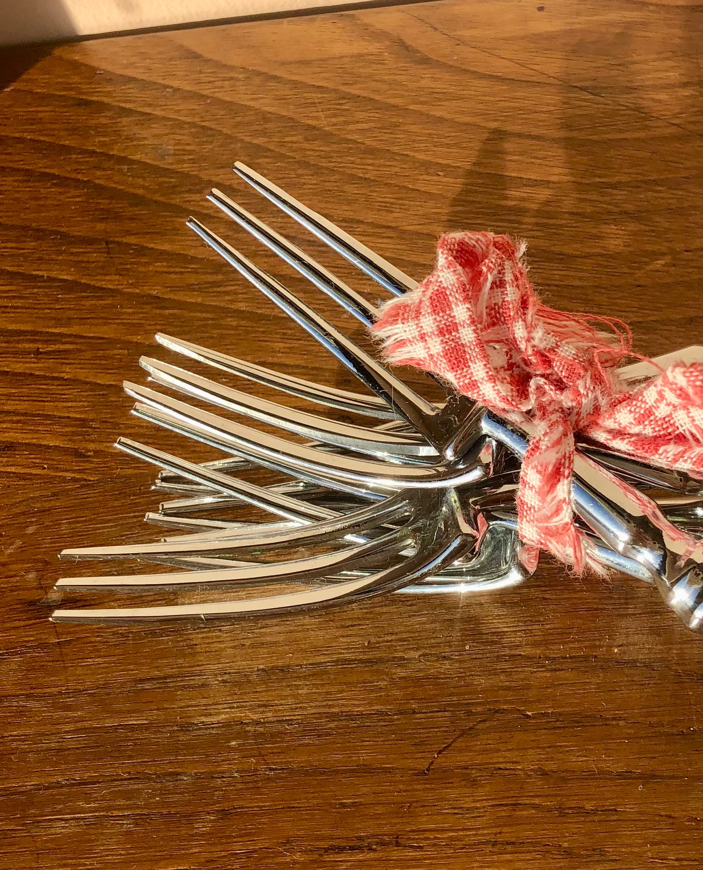 Glosswood Mid-Century Vintage Fork Set - Set of 6