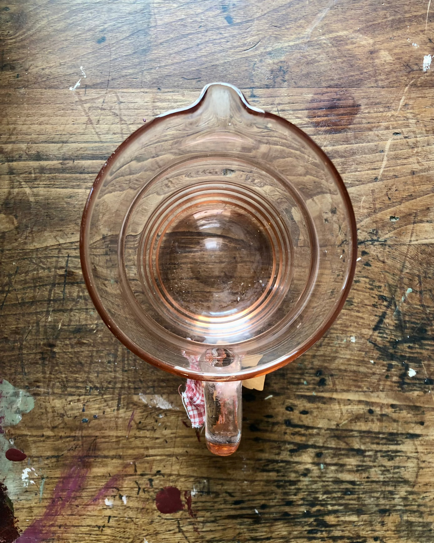 Art Deco rosalie glass pitcher
