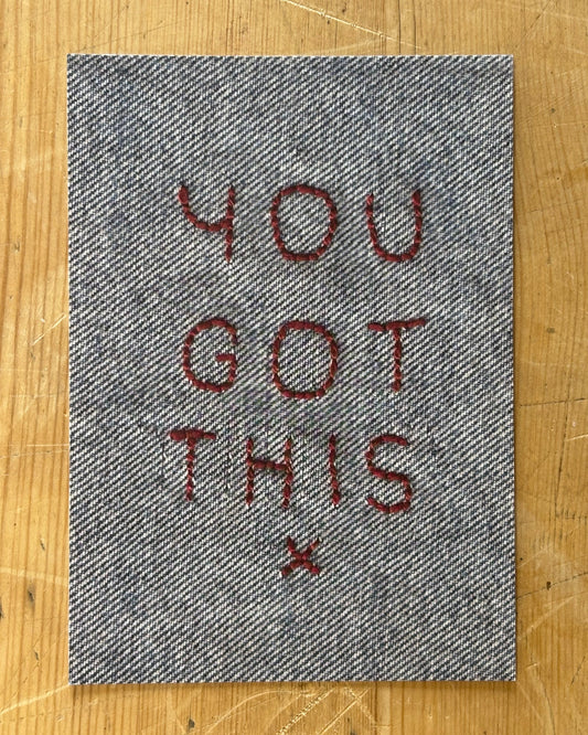 'You Got This' - A6 Embroidery Art Print