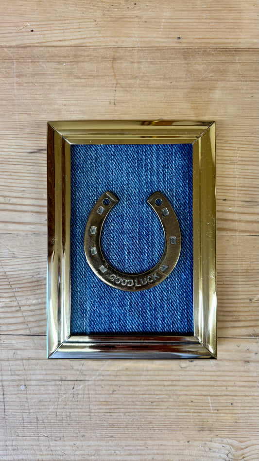 Framed Vintage Lucky Horseshoe