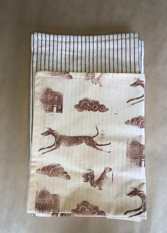 Squirrel Patrol Tea Towel