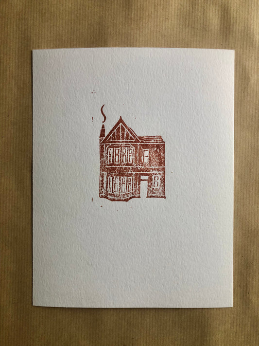 "Parkside" lino print