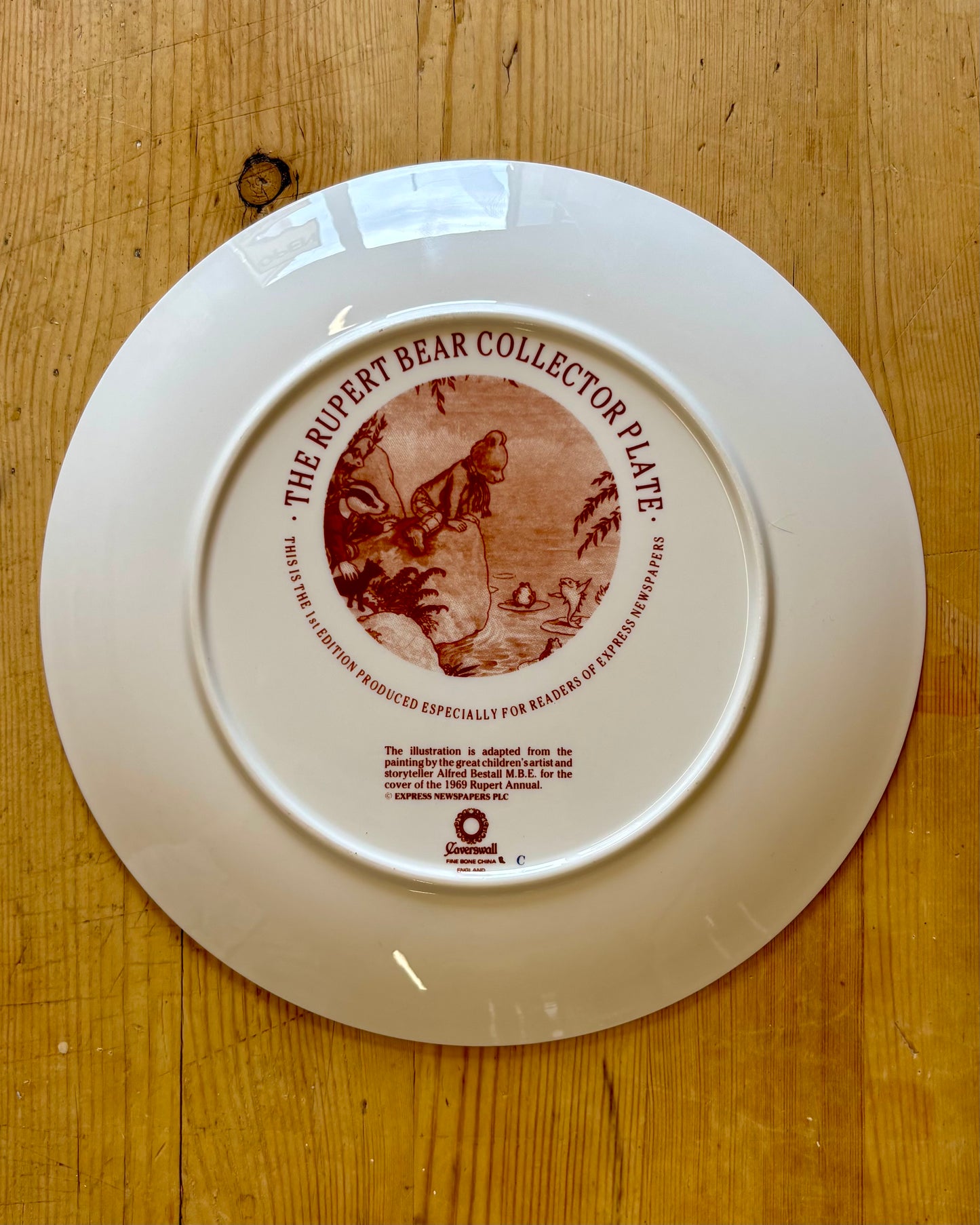 Vintage Rupert Bear Collector Plate
