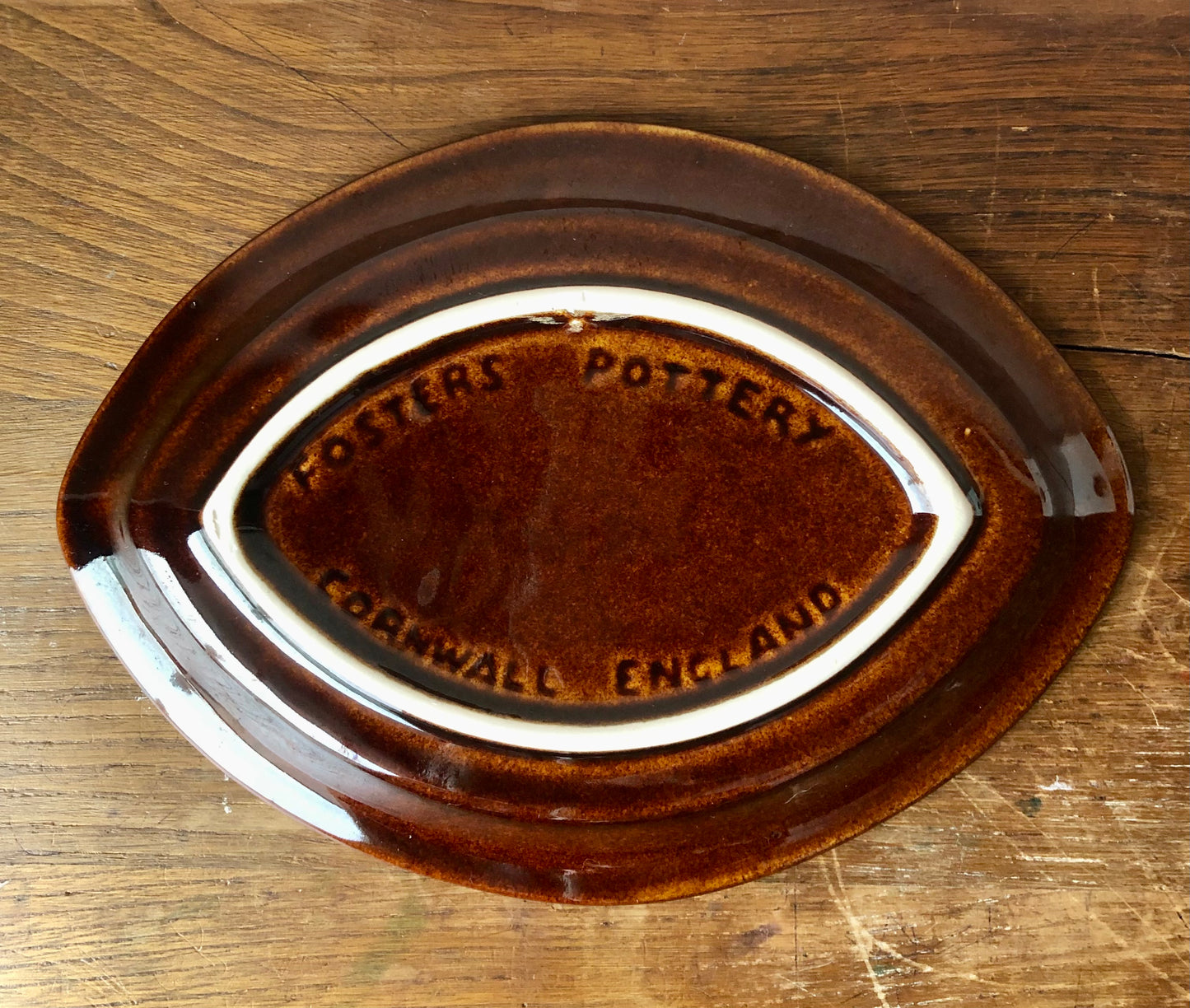 Vintage Fosters Pottery Nibbles and Dip Serveware - Trio Set, Tortoiseshell Colours