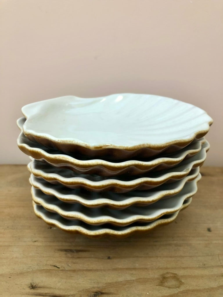 French Vintage scallop dish