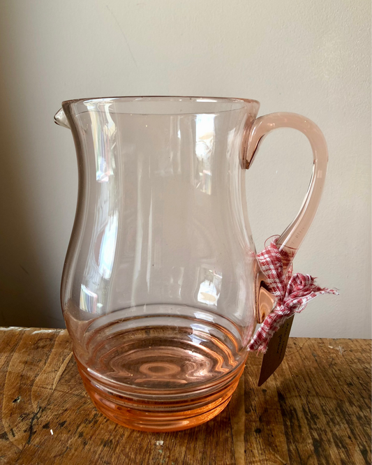 Art Deco rosalie glass pitcher