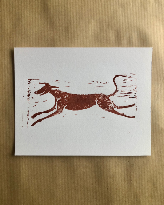"Jasper" lino print