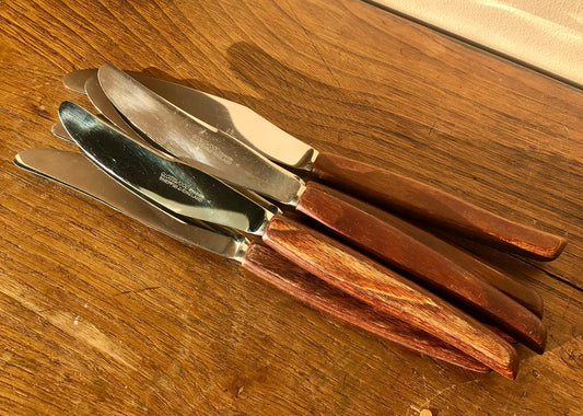 Glosswood Mid-Century Vintage Knife Set - Set of 6