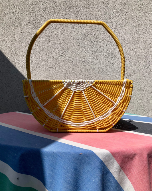 Vintage French picnic basket