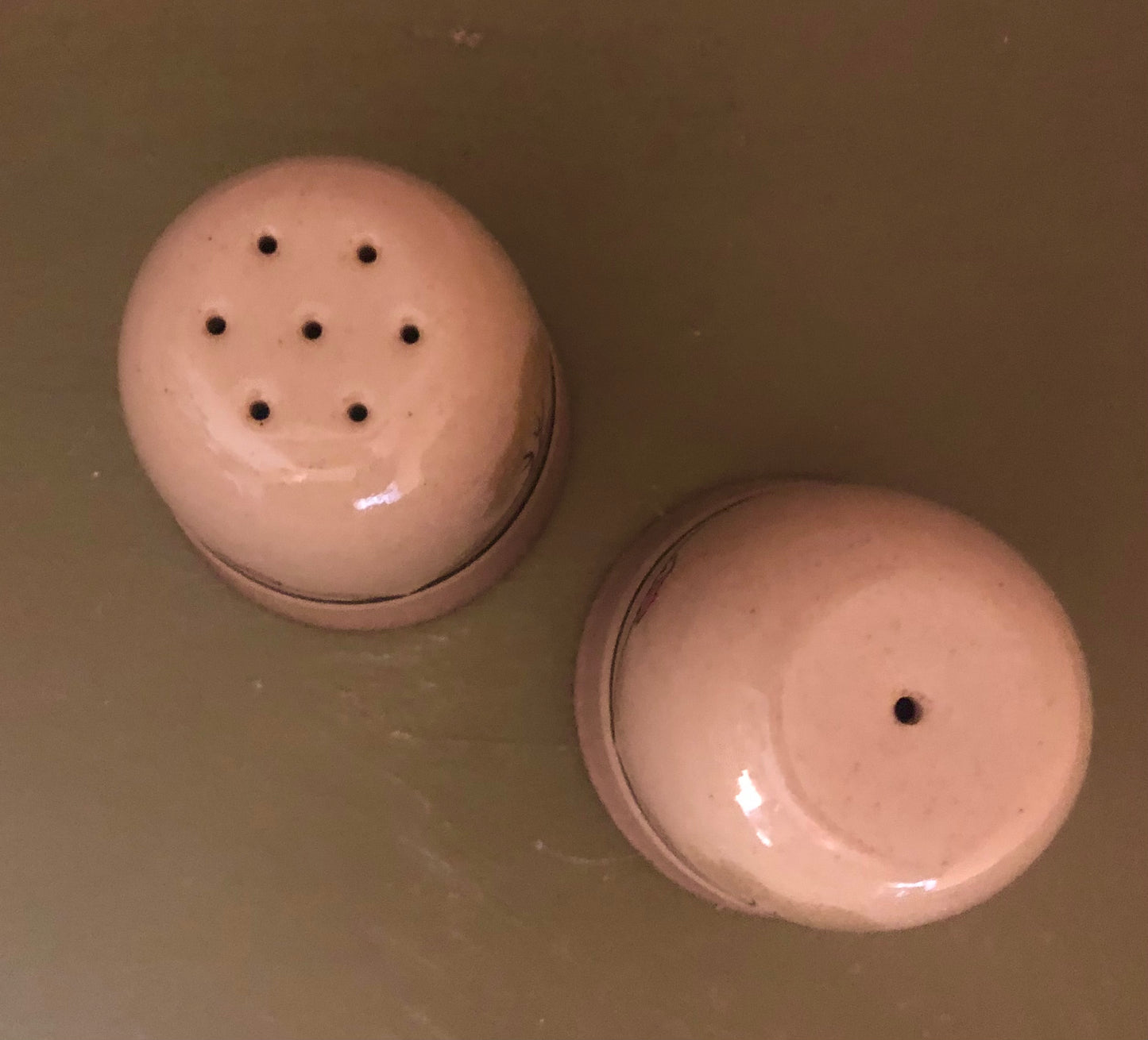 Vintage Denby "Savoy" salt and pepper shakers