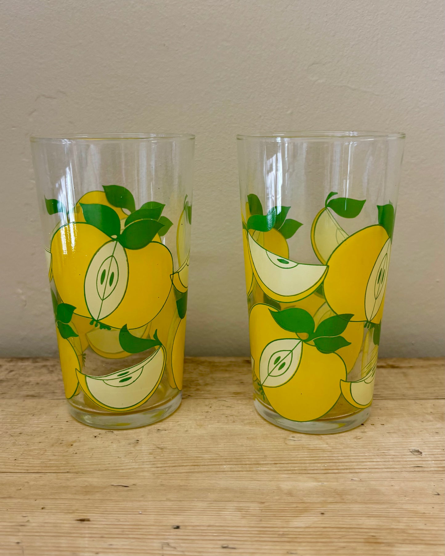 Set of 4 1970's French Juice Glasses
