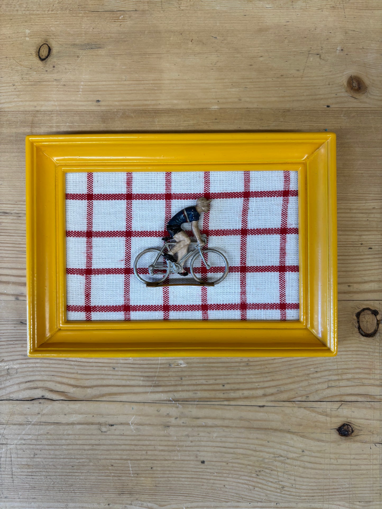 Framed Vintage Tour de France Cyclist