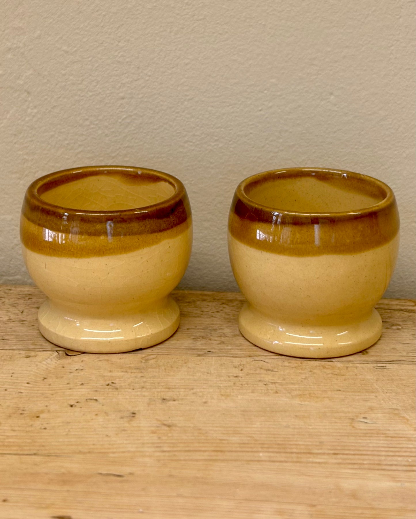 Pair of Vintage T.G. Green Pottery Egg Cups