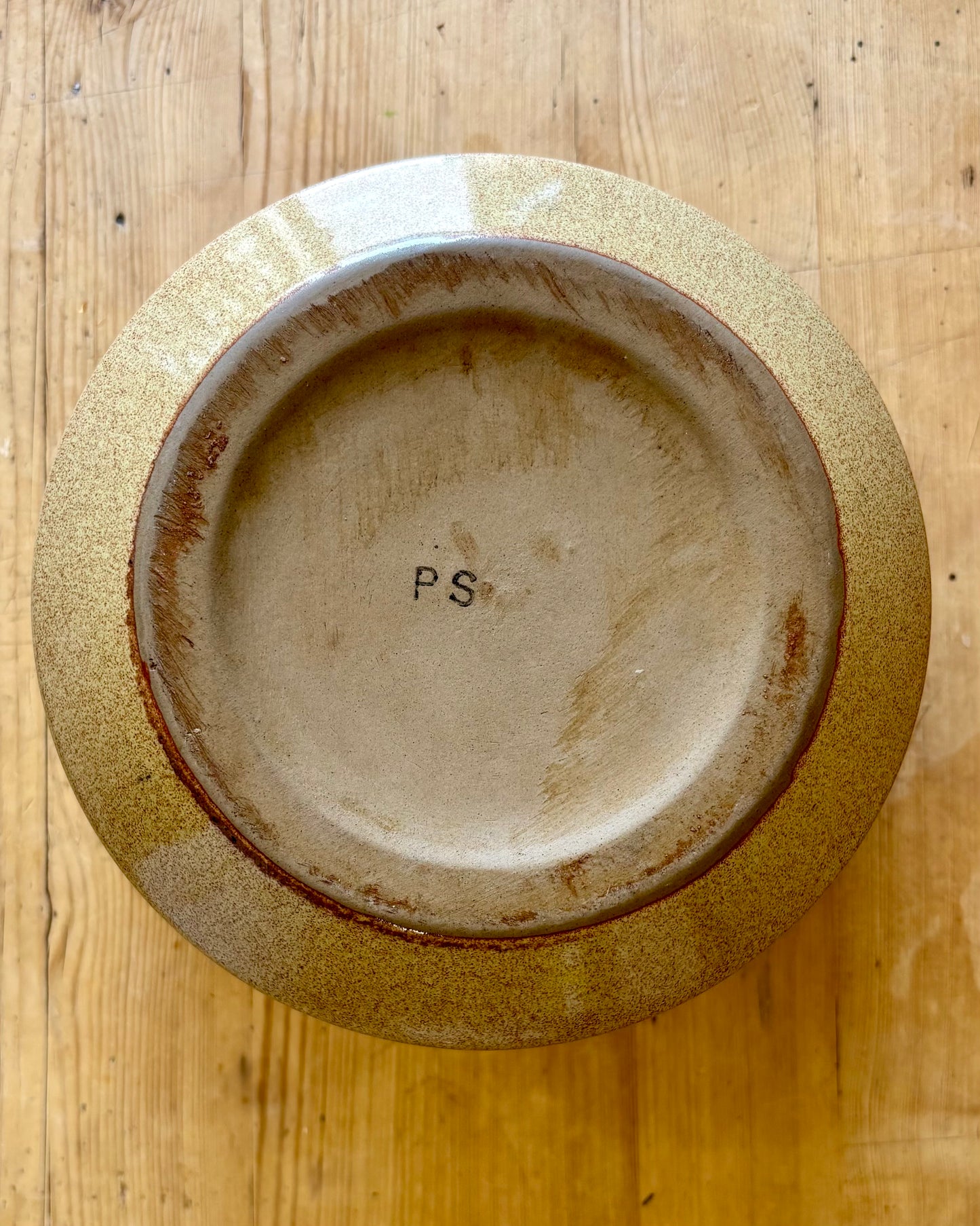 Vintage Speckled Stoneware 3L Crock Pot / Casserole Dish