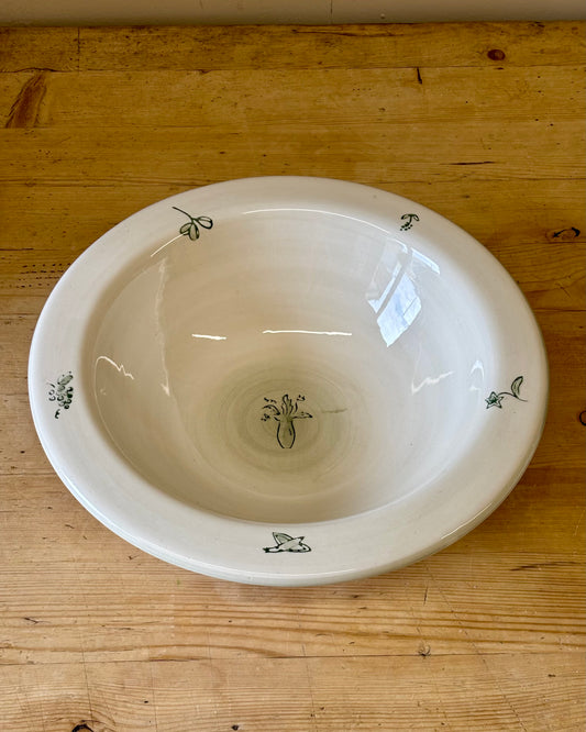 Vintage Holdenby Hand Painted Ceramic Serving Bowl